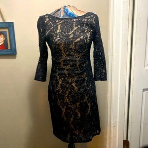 beautiful crochet lace sequence dress